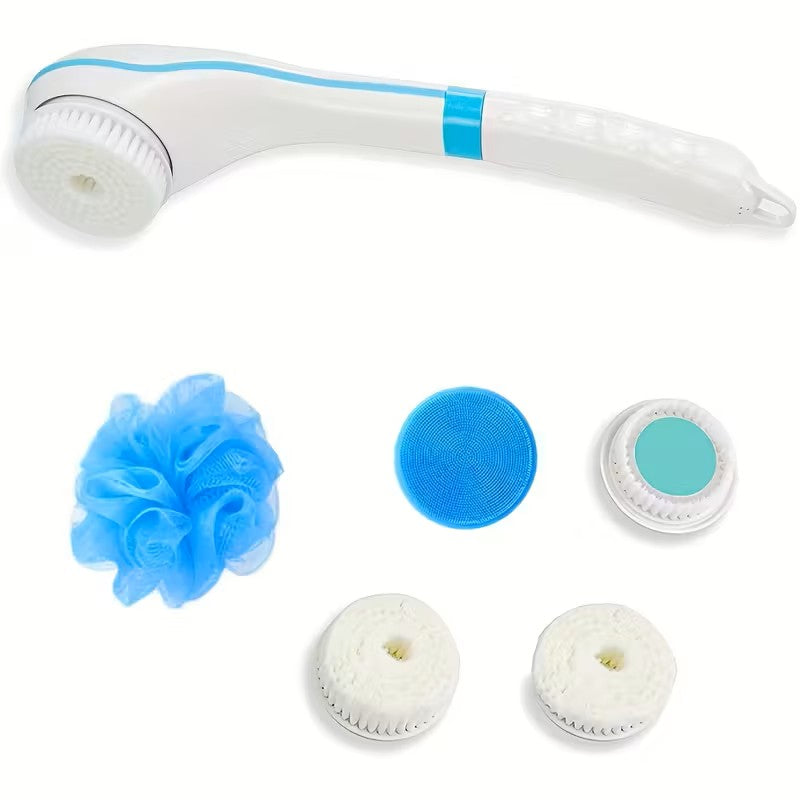 BAÑO EXFOLIANTE CON MANGO LARGO PARA LA PIEL Y CEPILLO DE MASAJE