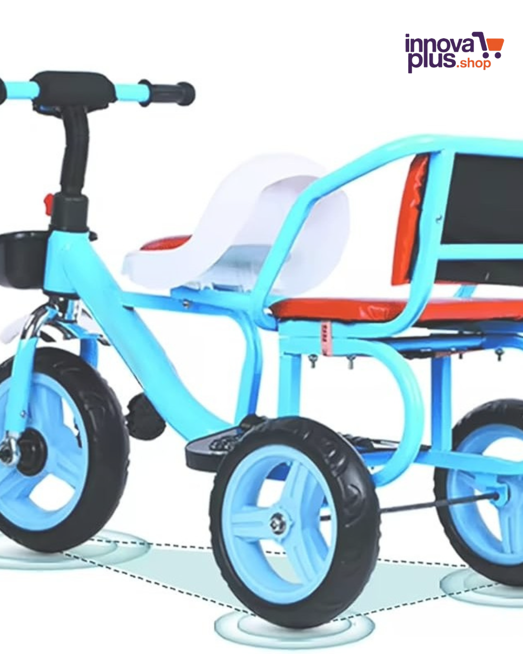 TRICICLO PARA NIÑOS 2 ASIENTOS