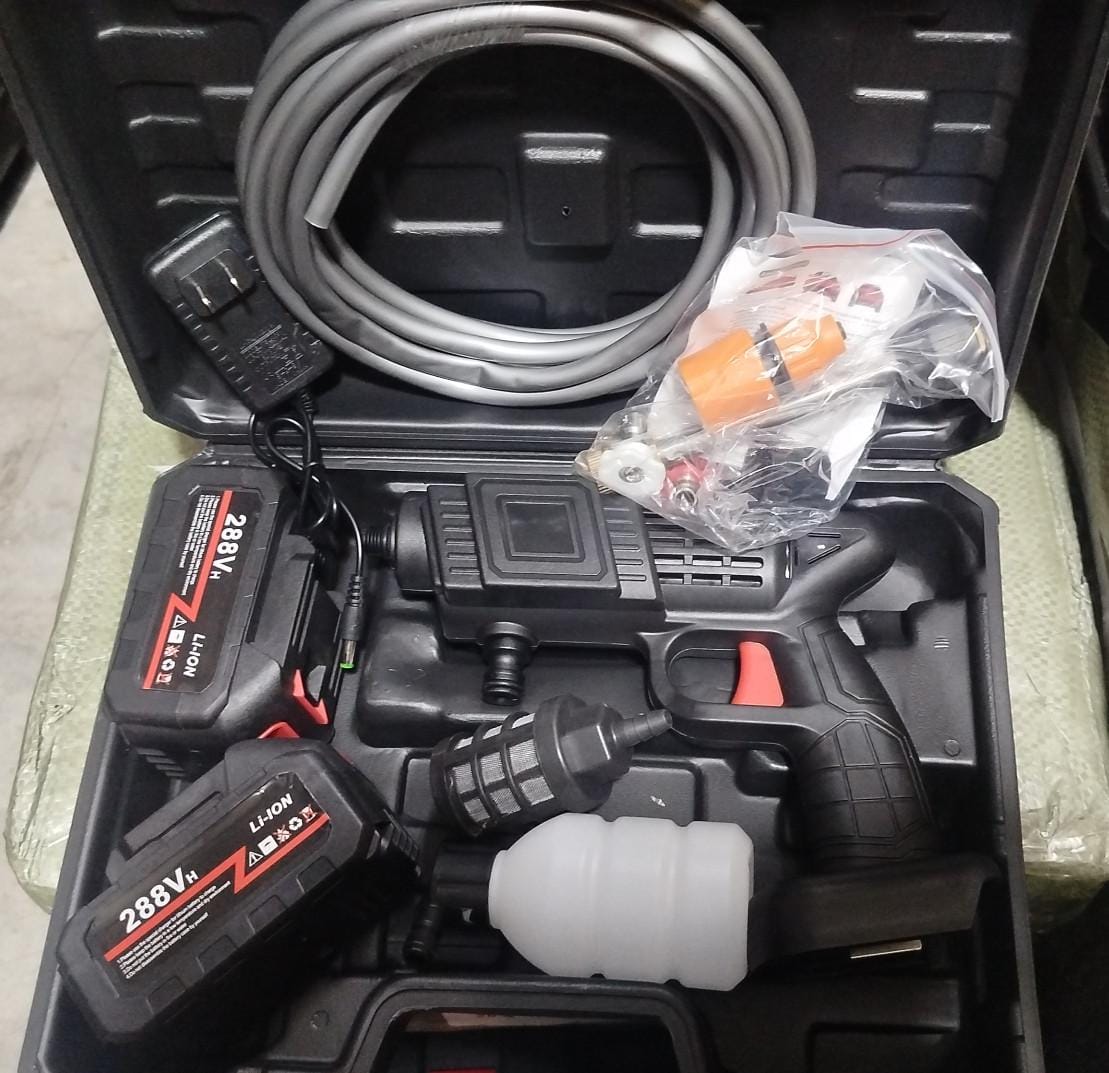 HIDROLAVADORA PORTÁTIL DE 288V - DOBLE BATERIA