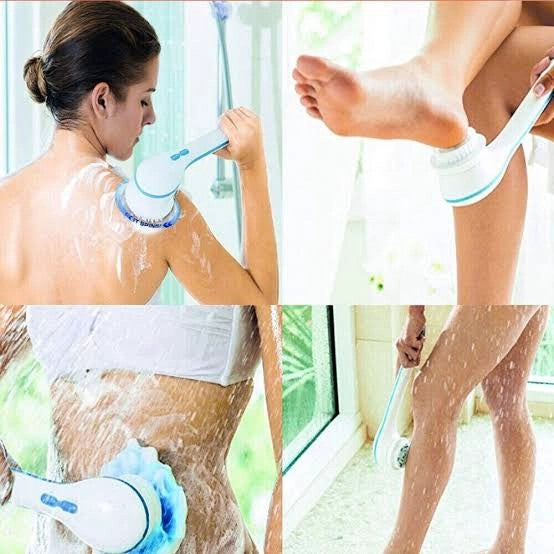 BAÑO EXFOLIANTE CON MANGO LARGO PARA LA PIEL Y CEPILLO DE MASAJE