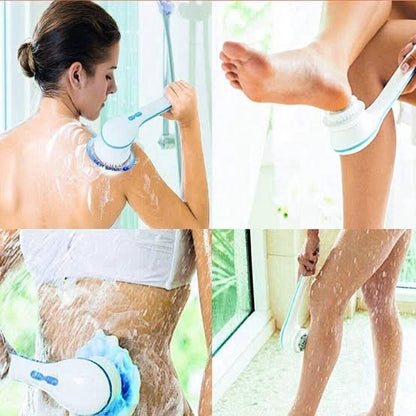 BAÑO EXFOLIANTE CON MANGO LARGO PARA LA PIEL Y CEPILLO DE MASAJE